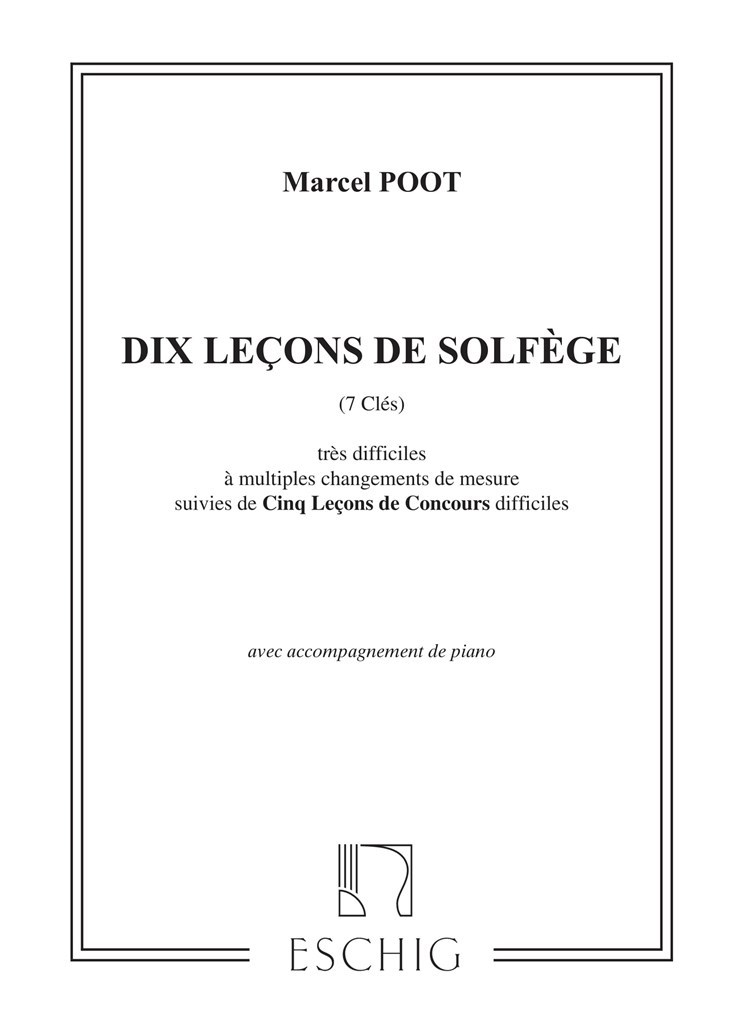 10 Lecons Solfege Avec Piano (7 Cles )